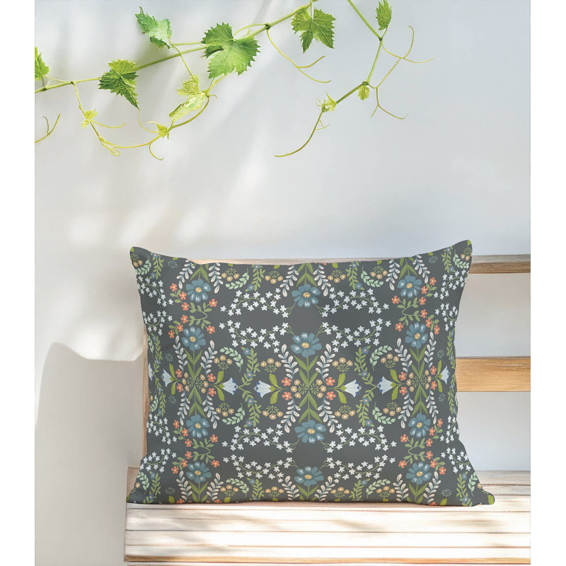 Coussin extérieur Cecelia, Gris anthracite