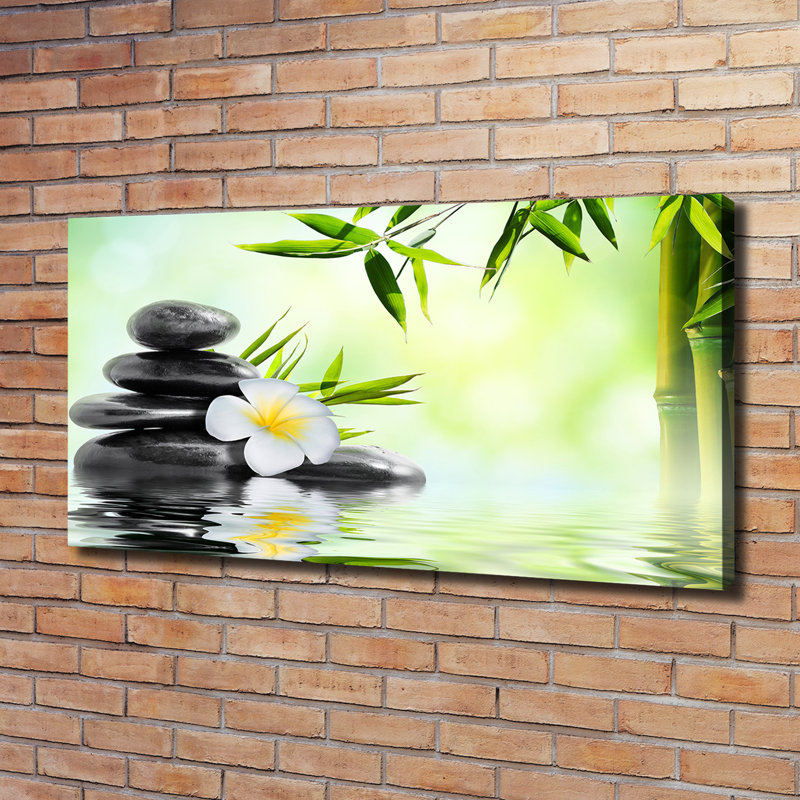 Orchid And Bamboo - Wrapped Canvas Print