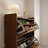Modern Narrow Flip-Drawer Shoe Cabinet-94633339