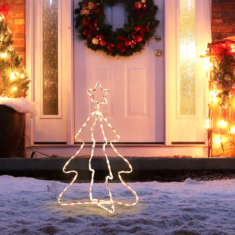 Motif de sapin de Noël illuminé