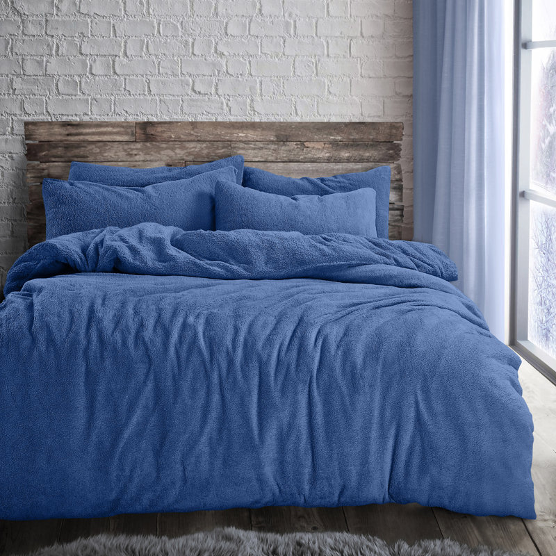 Velosso Teddy Soft Cosy Thermal Fleece Duvet Set, Single
