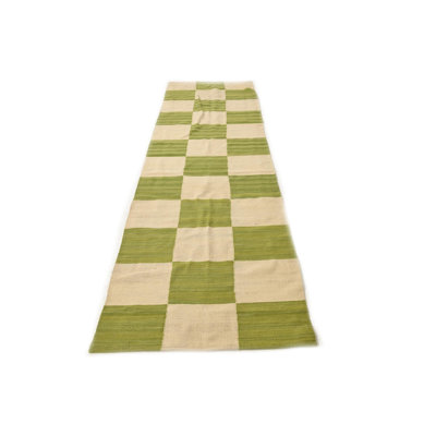 Runner Orta Ivory Green Rug