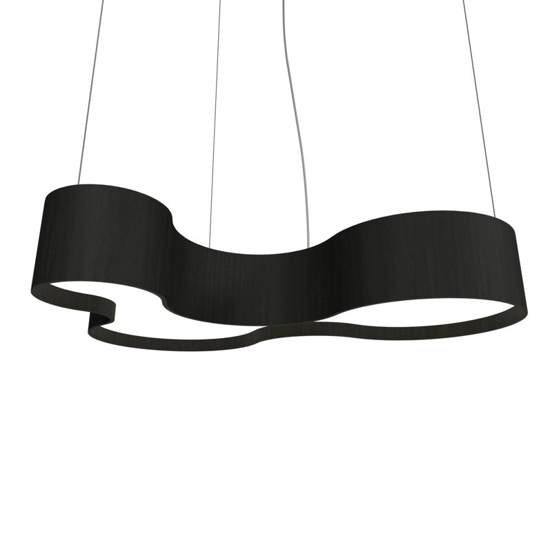 1 - Light LED Pendant, Charcoal