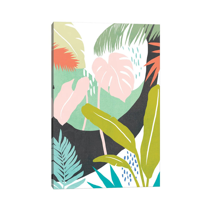 Jazzy Jungle II by Annie Warren - Wrapped Canvas Print, 30.48 cm H x 45.72 cm W