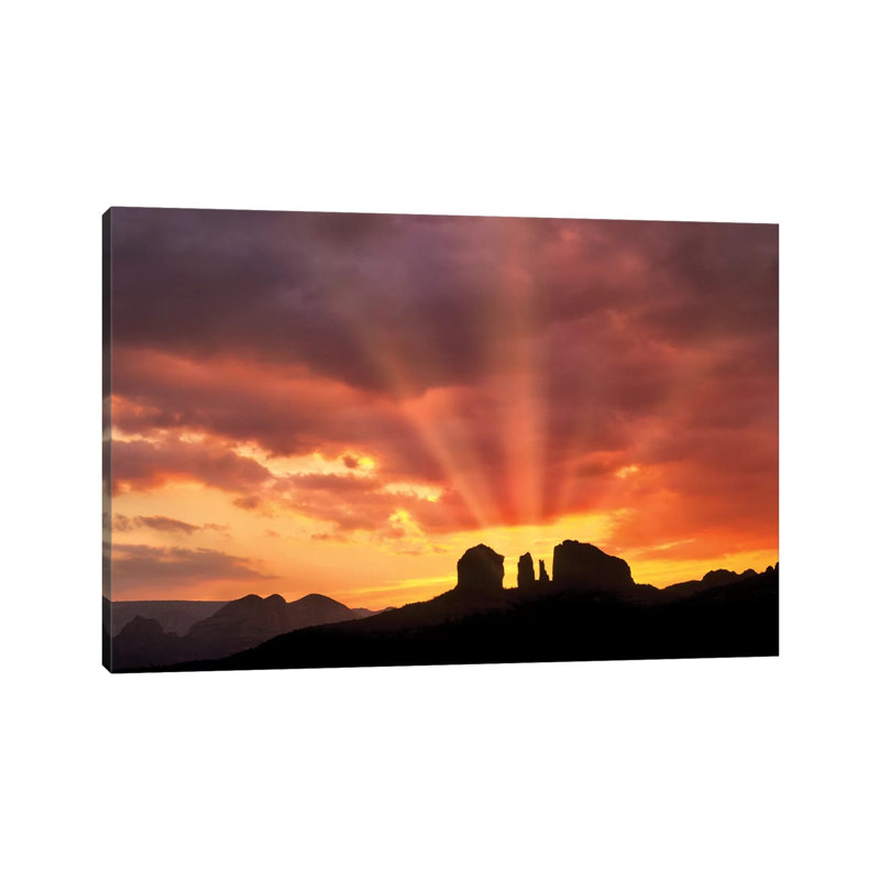 Cathedral Sunrise by Dennis Frates - Print on Canvas, 45.72cm H x 66.04cm W x 3.81cm D, Wrapped Canvas