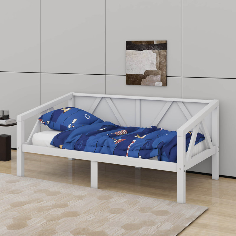 Lit de jour, Lit simple, Blanc