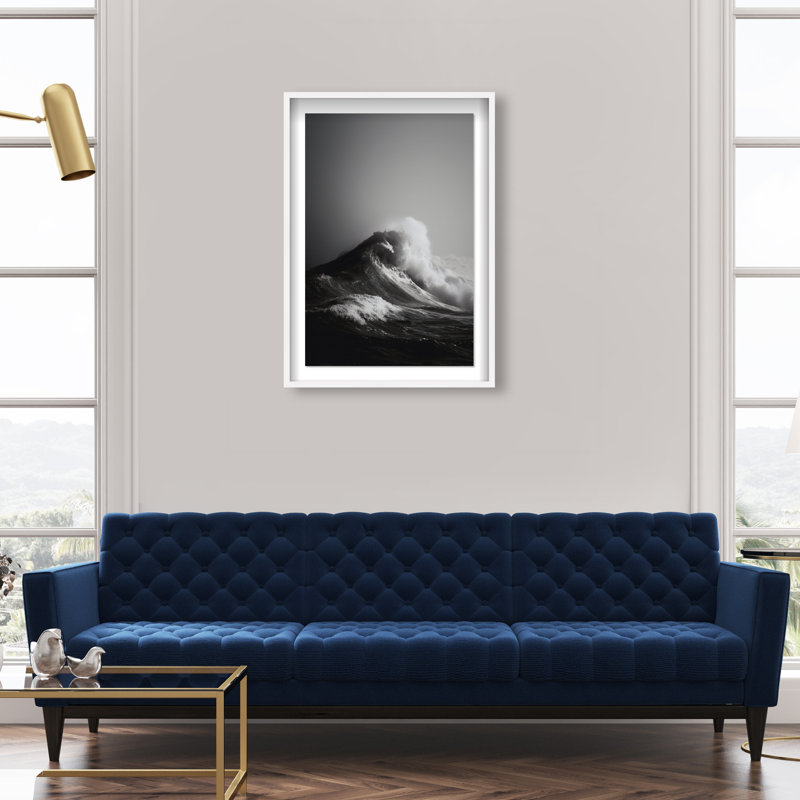 Tectonic Flow I Print by Oliver Gal, 16.5"H x 11.5"W, White Shadowbox