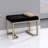 Ottoman with C Metal Base