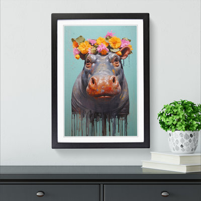 Hippo Contemporary Art - Framed Print