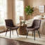 Chaise d'appoint moderne en similicuir avec pieds en métal-2038880833