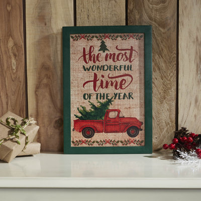 Enseigne murale festive 13 x 9