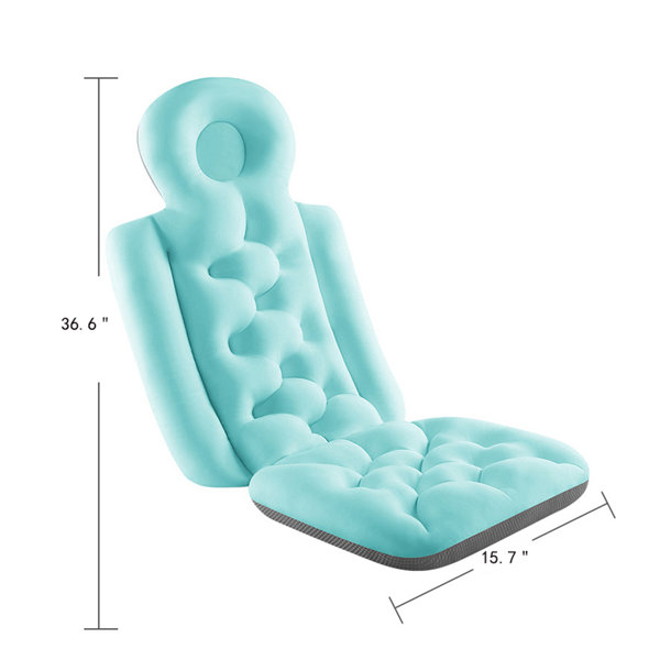 Luxury Soft Spa Cushion Bathtub Mattress, Full Body Spa Bath Pillow Mat  with Suction Cups, Non Slip Bath Pillow Mat for Comfort Back Rest, Head,  Neck