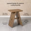 Lohan Solid Wood Rectangle Top End Table