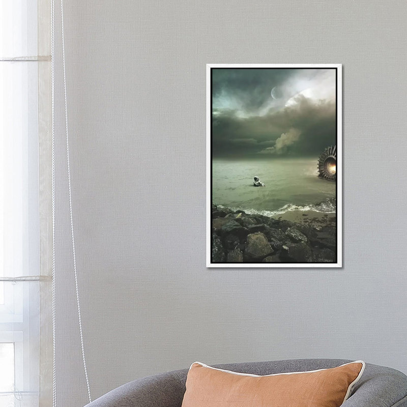Ground Zero by Rob Hakemo - Print on Canvas, 66.04 cm H x 45.72 cm W, White Framed