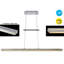 Straight 1 - Light Matt Brushed Nickel LED Kitchen Island Pendant