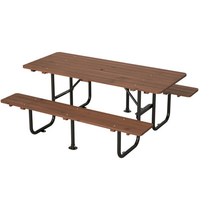 Table de pique-nique avec structure en métal