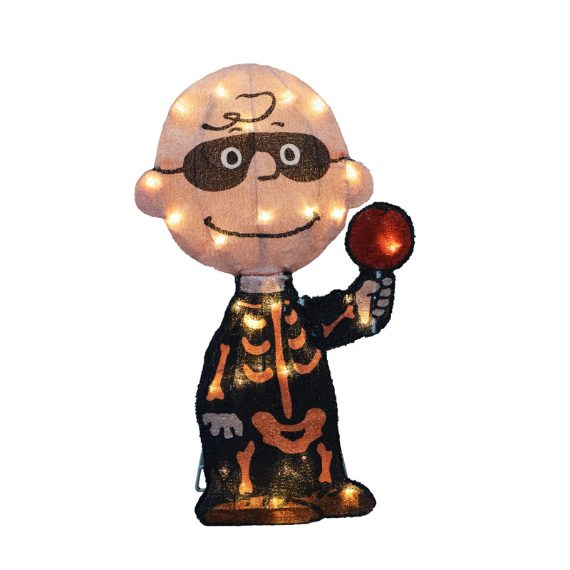 Peanuts 18in Peanuts LED PreLit Charlie Brown Bones