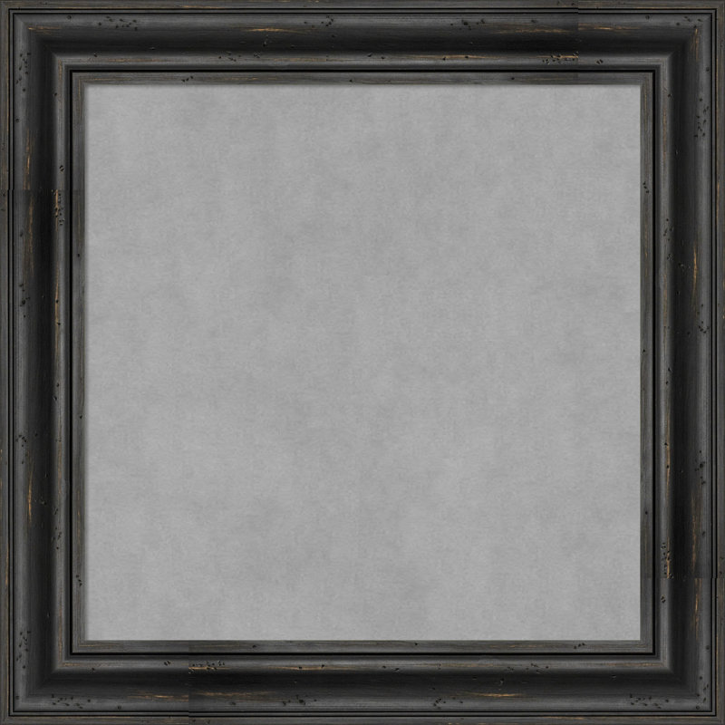 Tableau magnétique encadré noir rustique, H 25 po x l 25 po