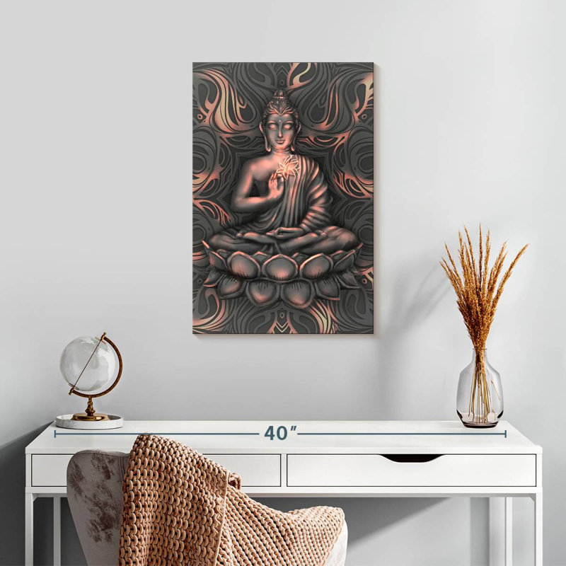 Leisha Lotus Pose Buddha, 24" H x 16" W