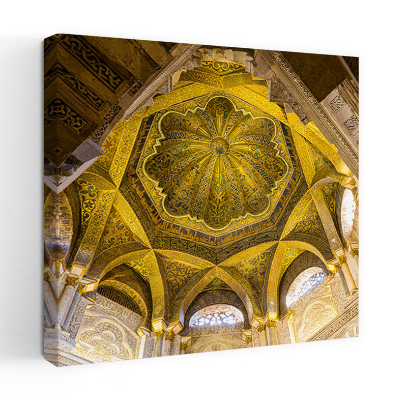 Interior of the Mosque. La Mezquita Cordoba Cordoba Province Andalusia southern Spain 1 Piece Wrapped Canvas Wall Art