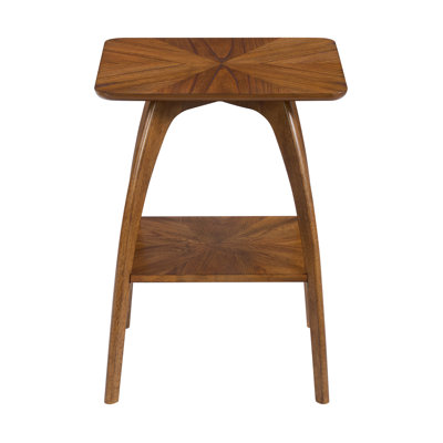 Atreu Square Wood End Table with Storage