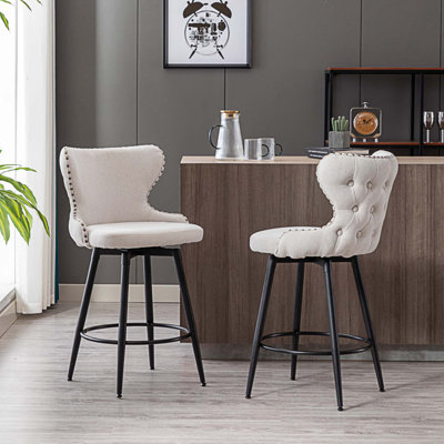 Tabouret de bar pivotant 2 pièces Sonata