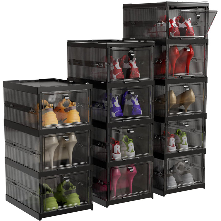 Rebrilliant 4 Pair Stackable Shoe Storage Box