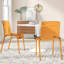 Lade Transparent Plastic Stackable Dining Chair with Waterfall Edge Seat – Lightweight Versatile Accent & Kitchen Side Chair, No Assembly Required-884078974