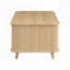Table basse moderne de style Mid-Century avec rangement: finition en bois naturel, 4 tablettes ouvertes et 2 portes, pour le salon, le centre de divertissement, le cinéma maison-1069345742