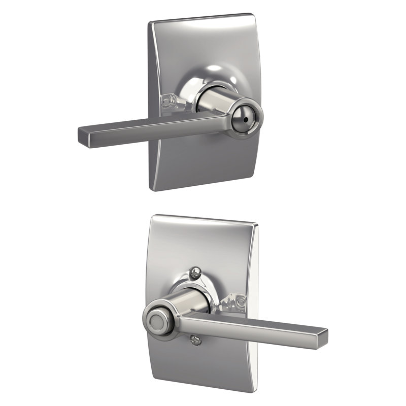 Poignée de porte verrouillable Latitude, Chrome brillant