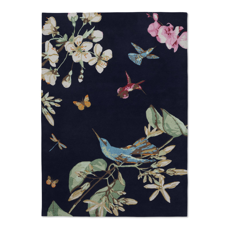 Floral Area Rug, Rectangle 5'7" x 7'10"