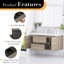 Ensemble de meuble-lavabo mural 48 po avec lavabo en pierre simple intégré, 2 tiroirs, 2 armoires-129198624