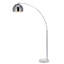 Bonita Arquer 66.93" Arc Floor Lamp, Faux Marble Base and Bell Shade for Living Rooms or Offices-20363677