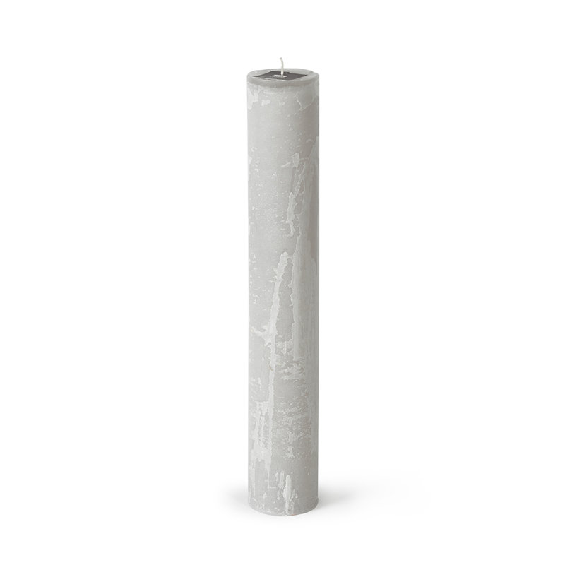 Bougie cylindrique sans parfum, Lin, H 17,75 po x l 2,75 po x P 2,75 po