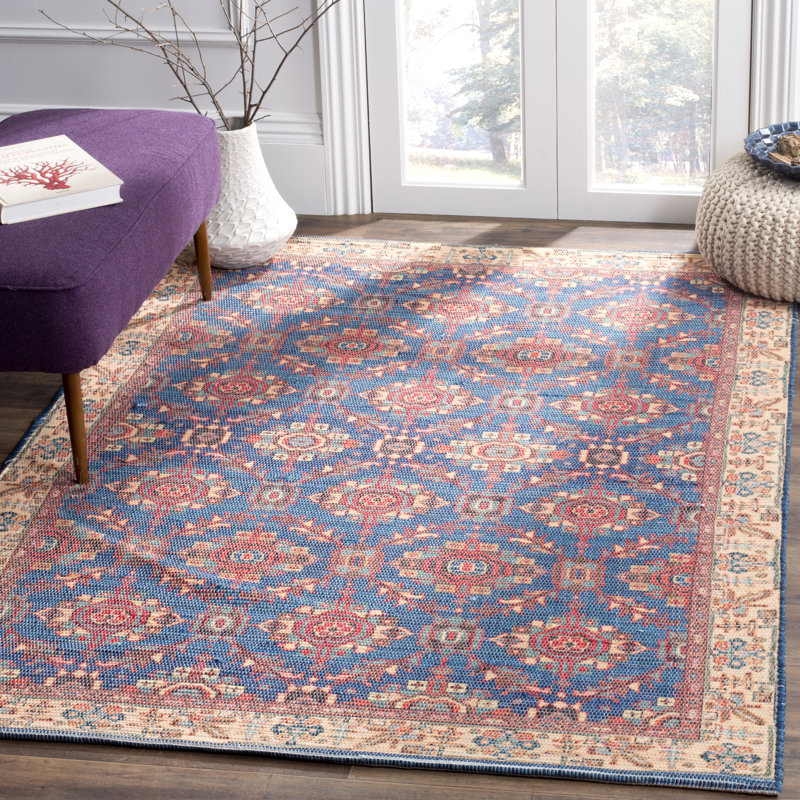 Joppatowne Hand Loomed Performance Geometric Rug, Rectangle 5' x 8'