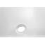 Base de douche rectangulaire 60 po x 36 po, conception à seuil simple en acrylique blanc avec drain central, surface antidérapante-119120458