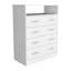 Commode à quatre tiroirs Wuju, chambre à coucher, blanc