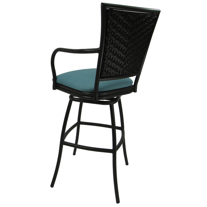 Tabouret de bar Cutlip, Aigue-marine, 35 po