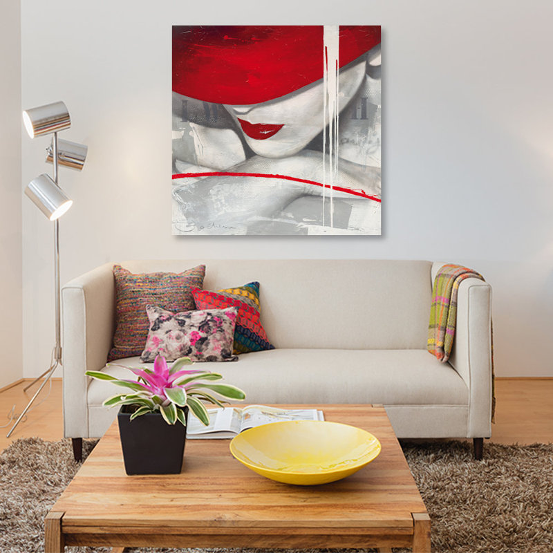 Glamour II par Hans Jochem Bakker - impression d'art graphique, H 48 po x l 48 po x P 1,5 po, Toile tendue