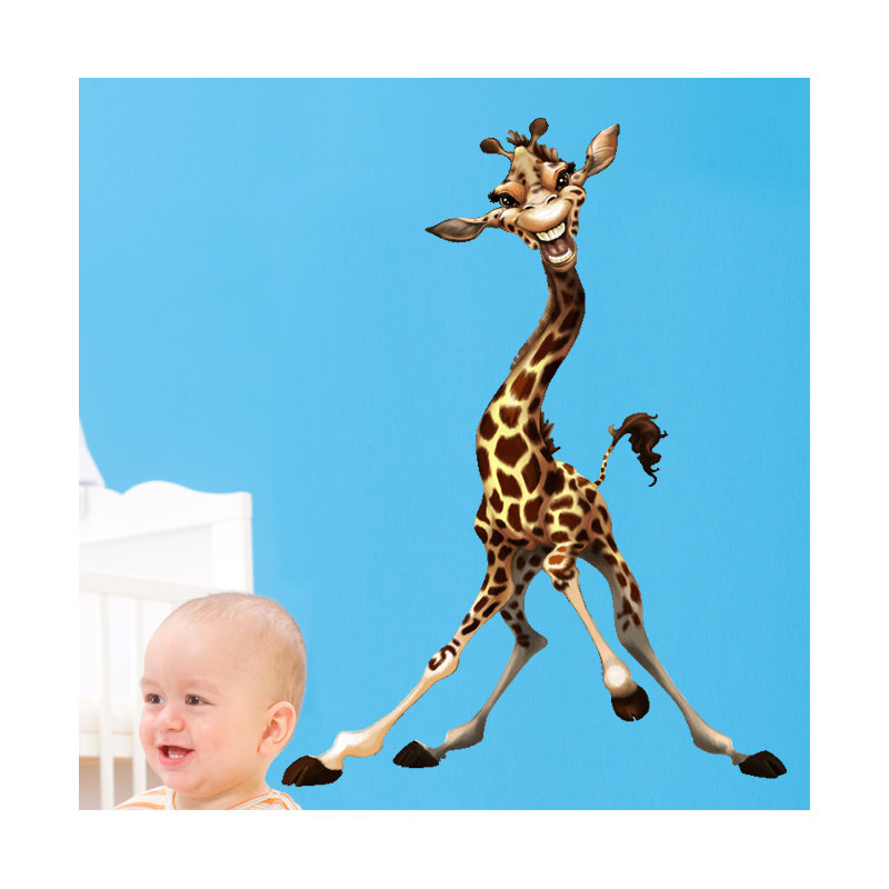 Adhésif décoratif girafe, H 24 po x l 18 po