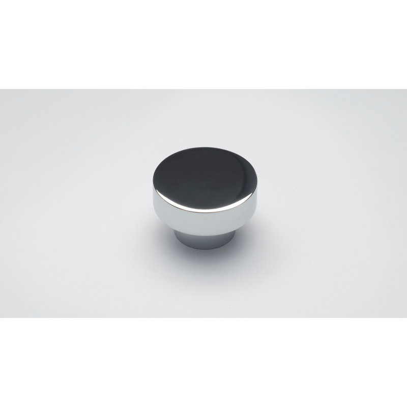 Klara 30mm Diameter Circle Knob Multipack, Polished Silver