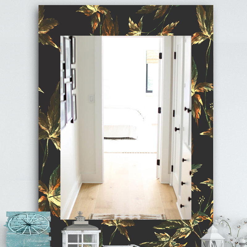 Miroir mural traditionnel laisse, H 24 po x l 32 po