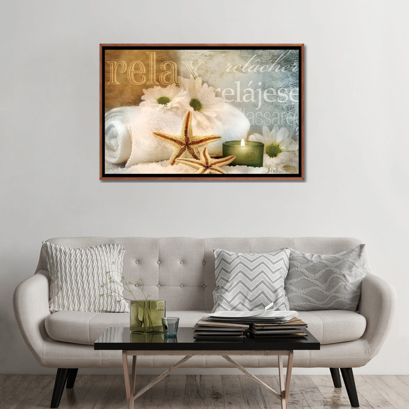 « Relaxation II » par Patricia Pinto, impression d’art graphique, Cadre bois classique, Pas de tapis