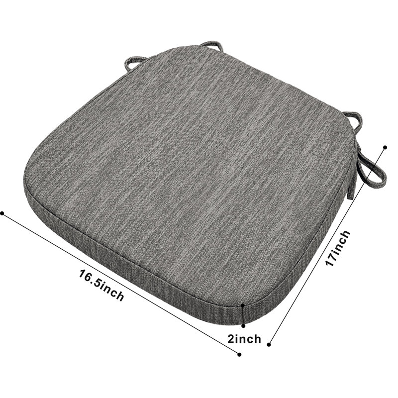 Coussin de chaise d'intérieur en mousse viscoélastique, Gris