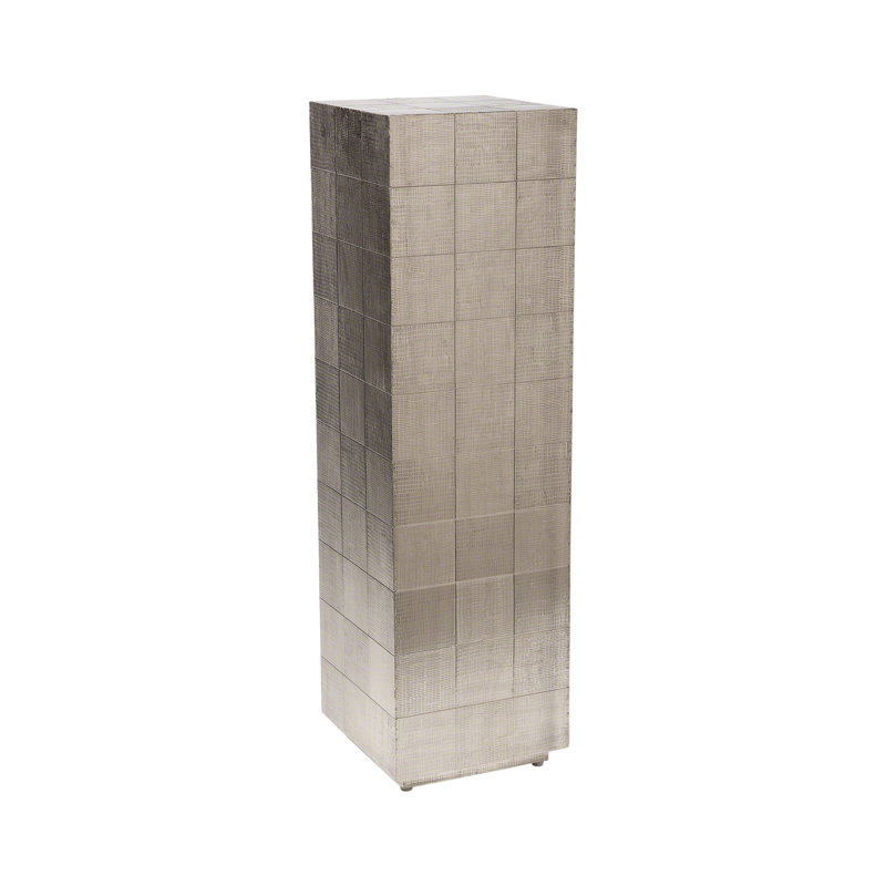 Hand-Hammered German Silver Clad Pedestal