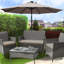 Antibes 2.7m Traditional Parasol with Lights-1258266119