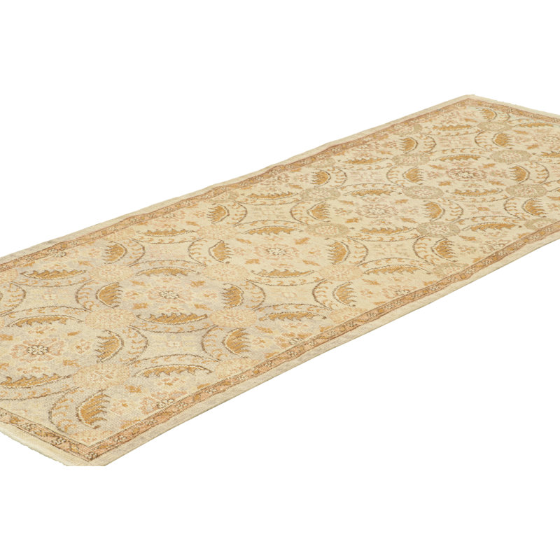 One-of-a-Kind 3'X8'4" Hand Knotted Area Rug