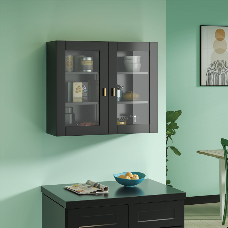 3 Piece Cube Shelf, Black