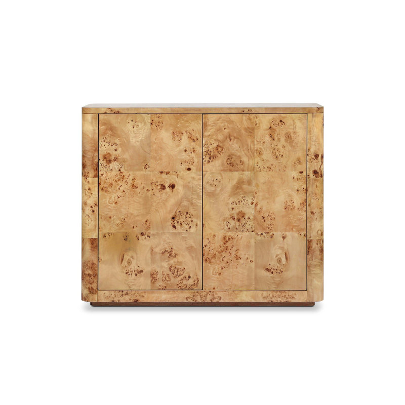Mullins Small Cabinet-Natural Mappa Burl