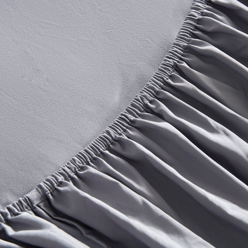 Extra Deep Pocket Sheet Set Sheet Set, Queen Sheet Set + Fitted Sheet + Pillowcase, Gull Gray
